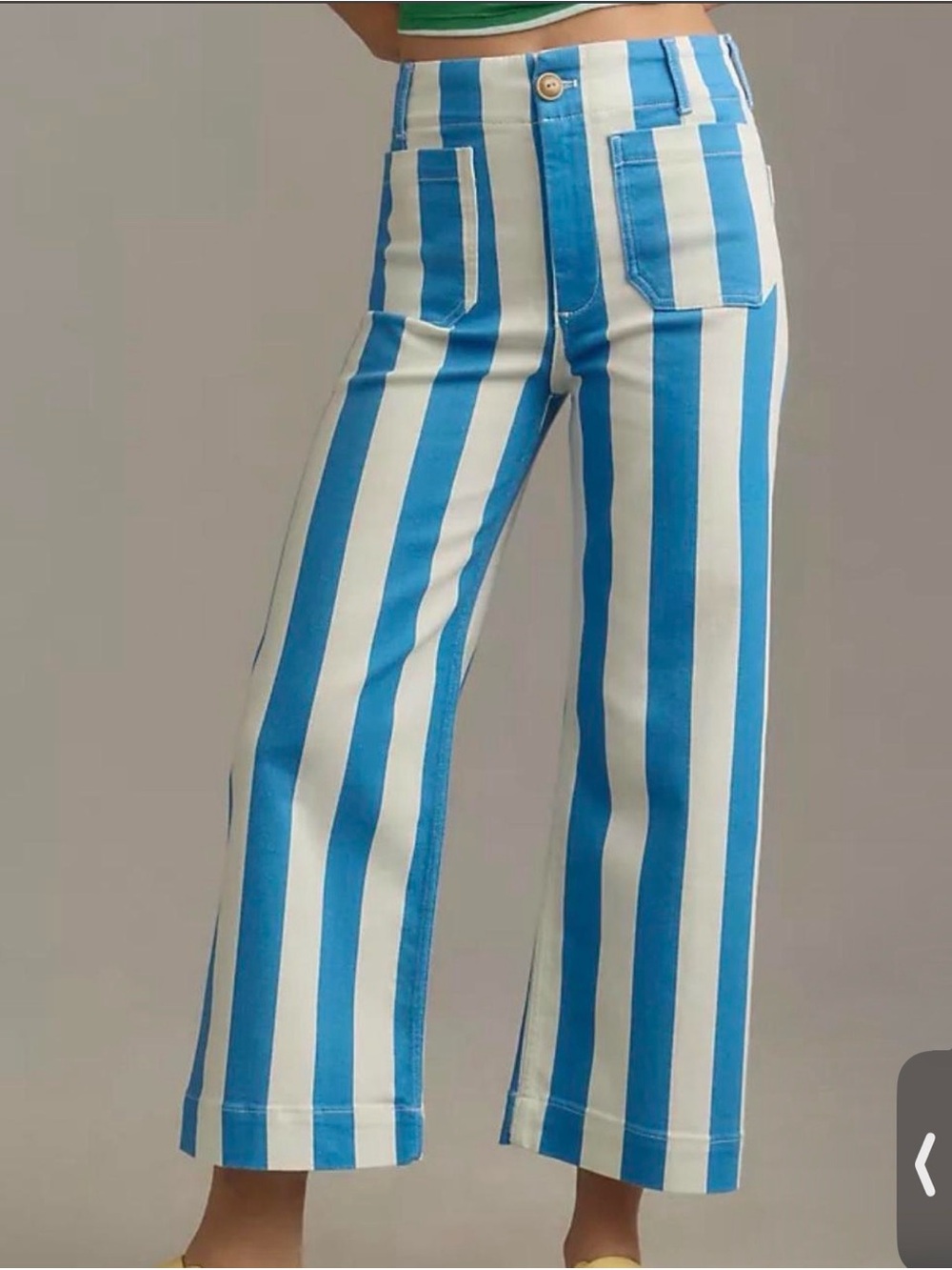 Maeve Colette Stripe Cropped Pants